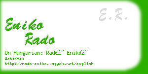 eniko rado business card